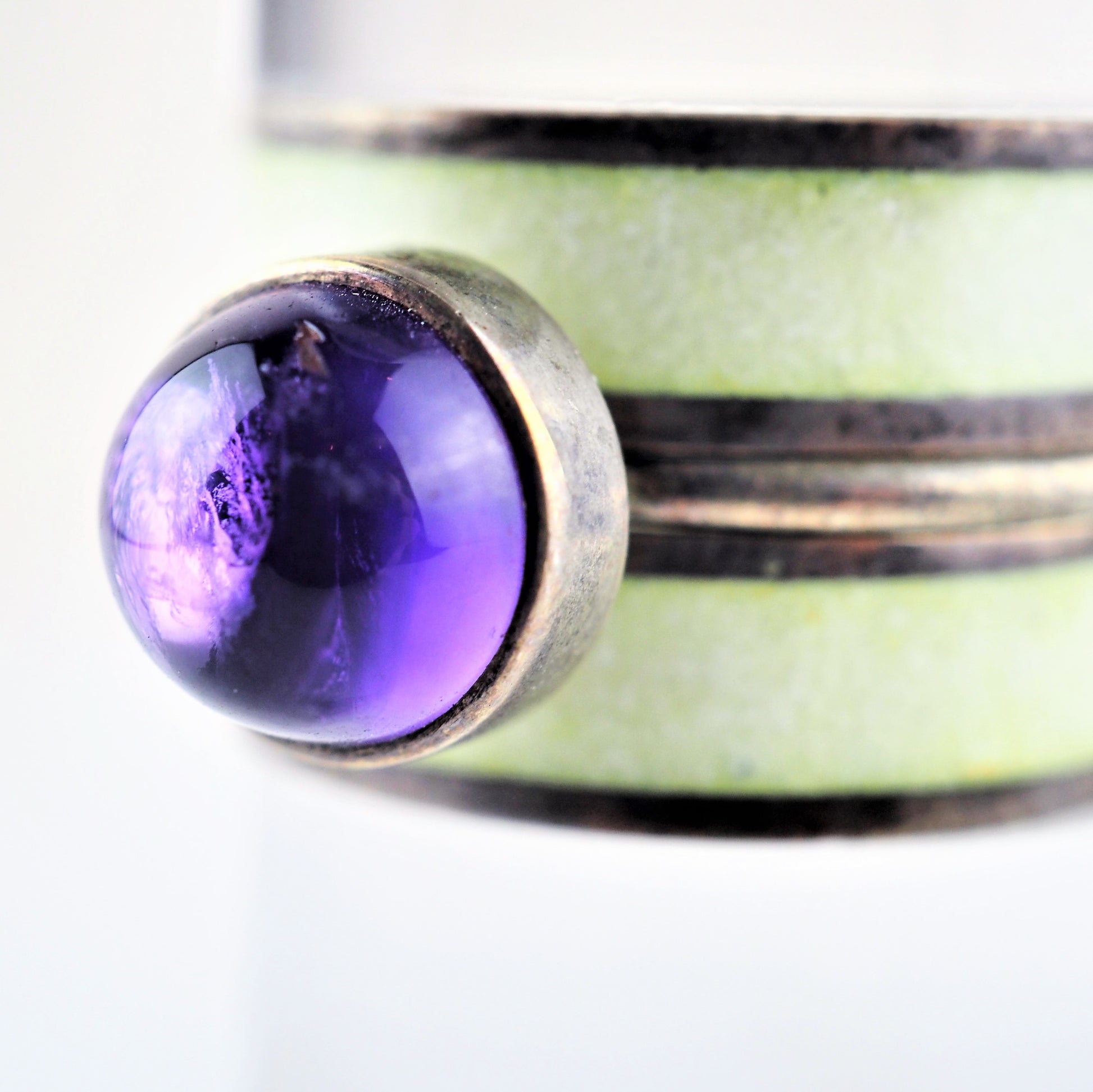 Ramshaw, Wendy – Gold Amethyst Enamel Three Ring Set | Wendy Ramshaw | Primavera Gallery