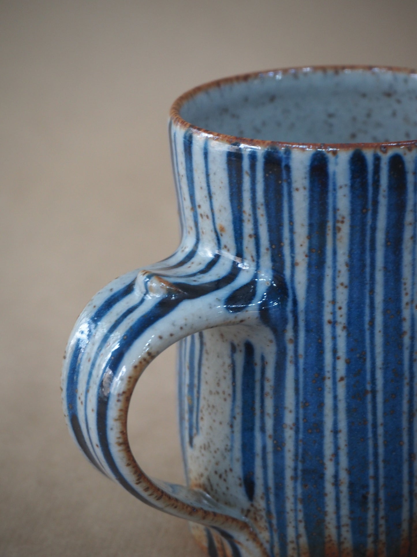 Goldsmith, Robert – Large Blue Pinstripe Mug