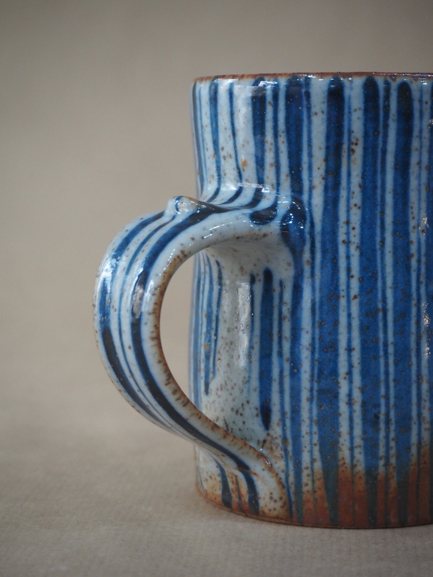 Goldsmith, Robert – Large Blue Pinstripe Mug