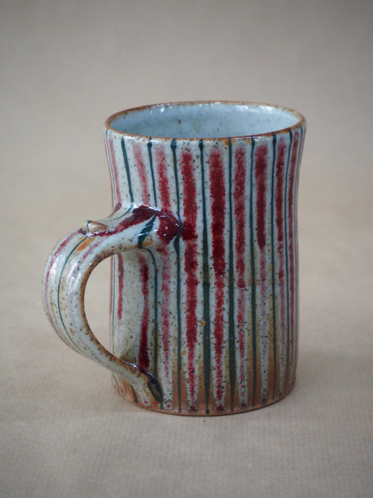 Goldsmith, Robert – Large Red & Blue Pinstripe Mug