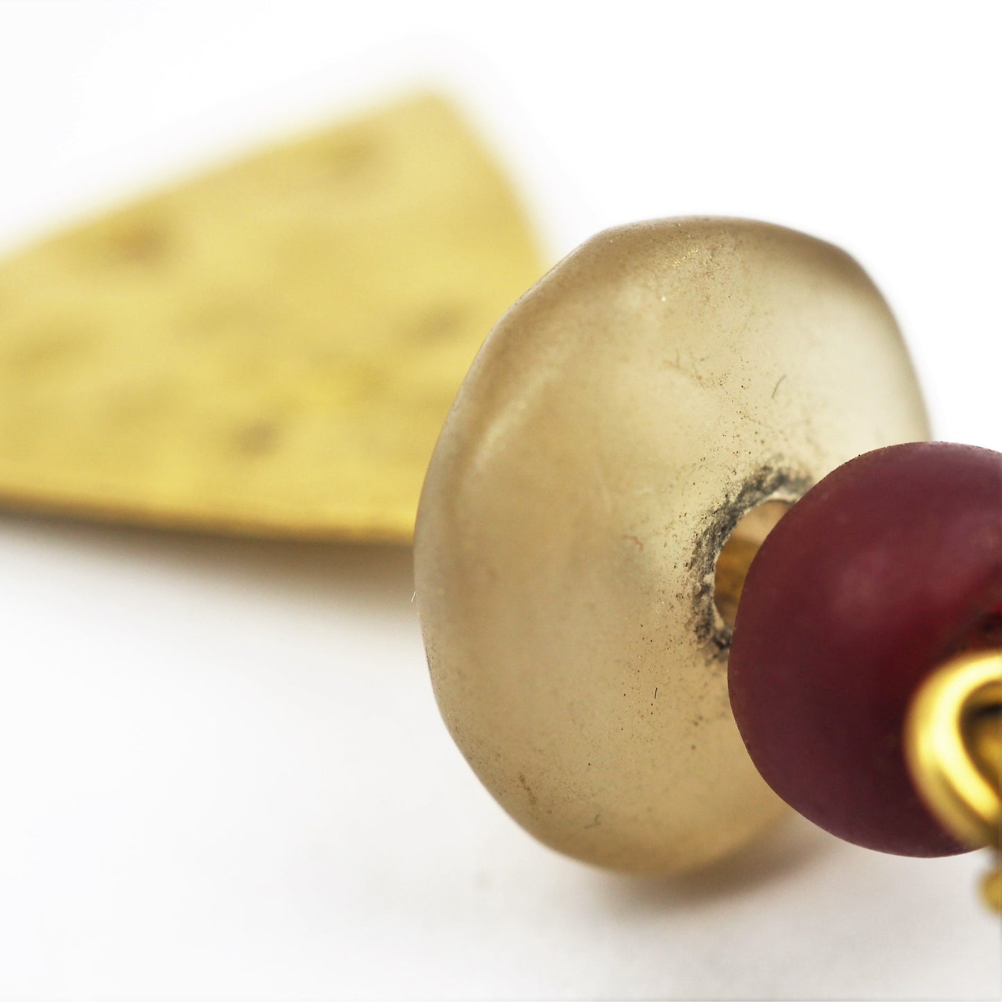 Royle, Guy – Gold, Carnelian and Quartz Earrings | Guy Royle | Primavera Gallery