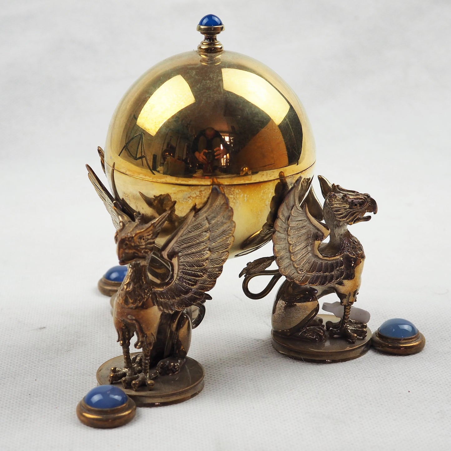 Jones, Sarah - Two Piece Gilded Silver Lidded Ornaments | Sarah Jones | Primavera Gallery