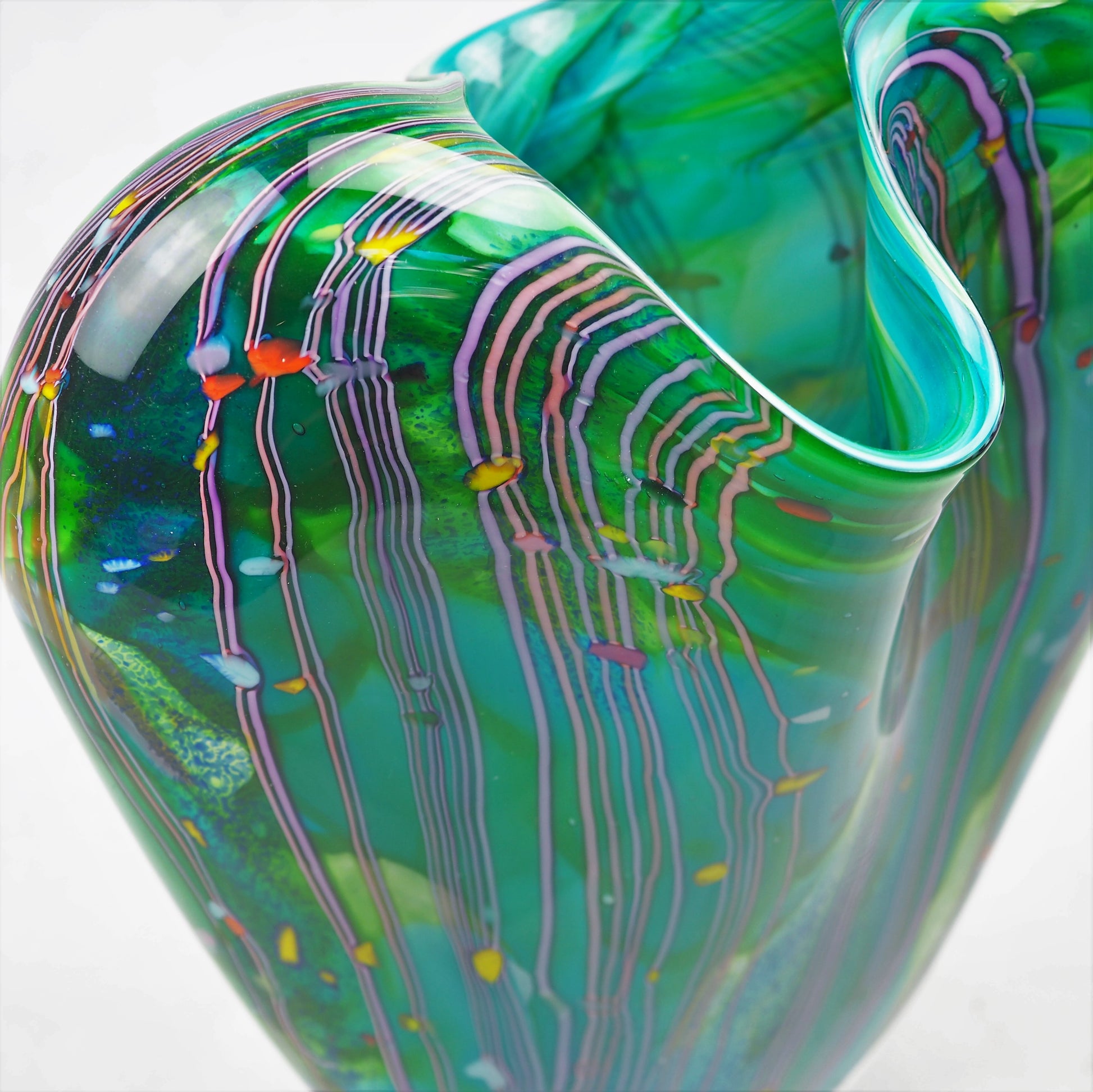 Layton, Peter – Green Vessel With Lip | Peter Layton | Primavera Gallery