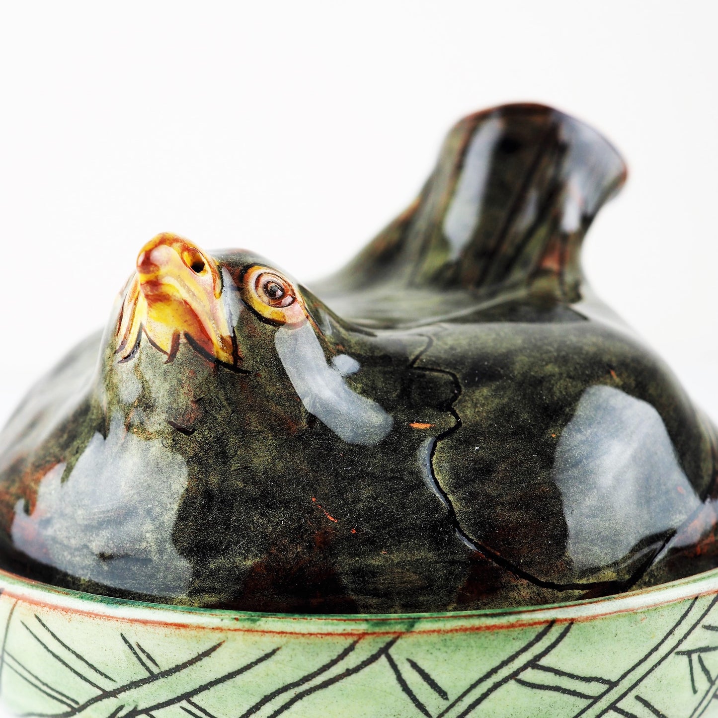 Hale, Jennie – 'Blackbird' Lidded Bowl | Jennie Hale | Primavera Gallery