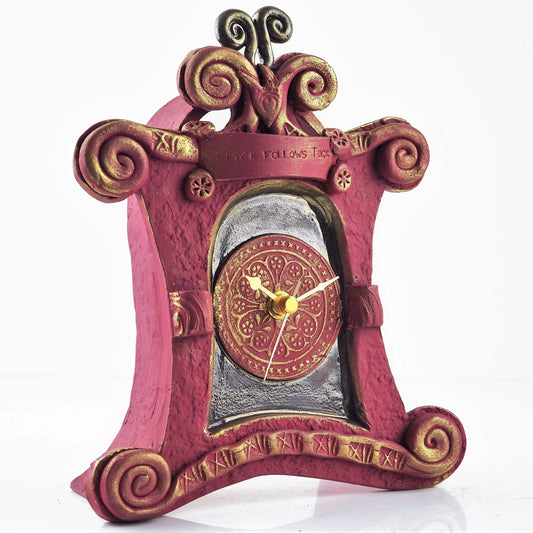 Gwynne, Amanda – Maroon Clock | Amanda Gwynne | Primavera Gallery