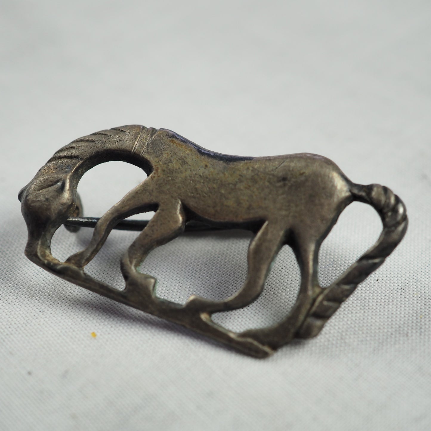 Roman Silver Horse Brooch