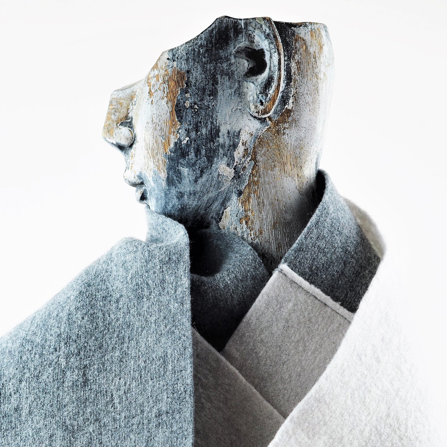 Hardy, Sandra – Grey and Cream Scarf | Sandra Hardy | Primavera Gallery