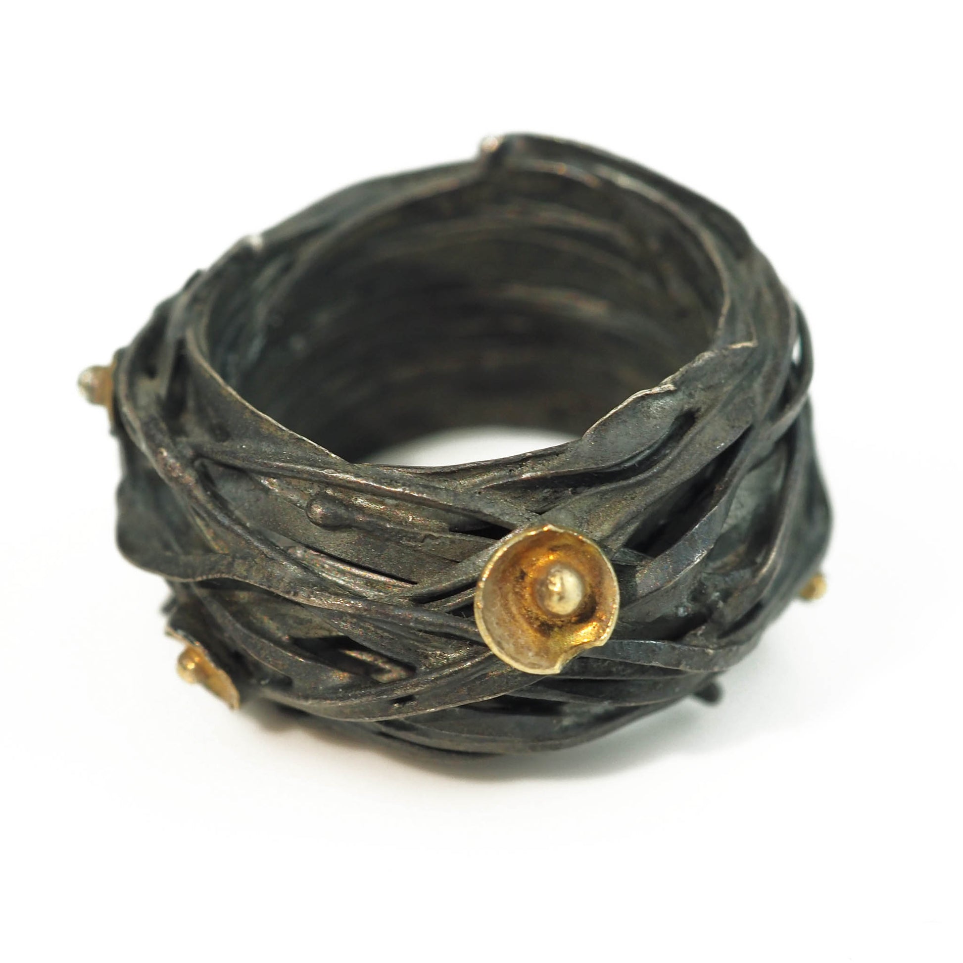Carlow, Shimara – Oxidised Wrap Ring | Shimara Carlow | Primavera Gallery