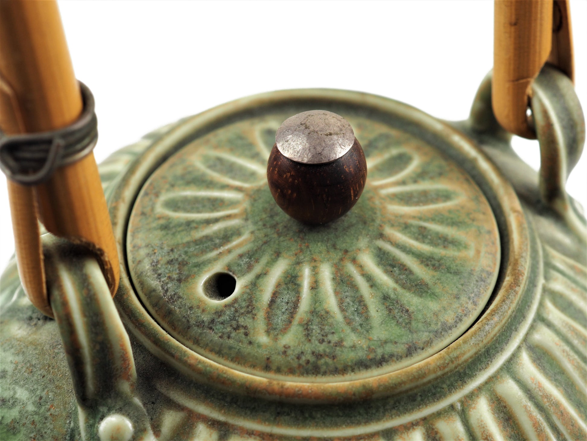Drakeford, Bridget - Green Stoneware Teapot | Bridget Drakeford | Primavera Gallery