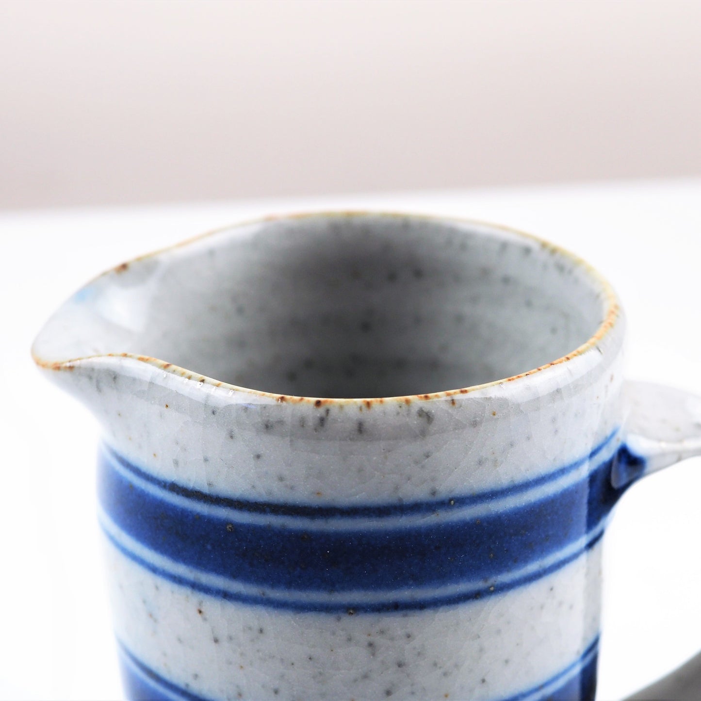 Goldsmith, Robert – Small Blue Pinstripe Milk Jug | Robert Goldsmith | Primavera Gallery
