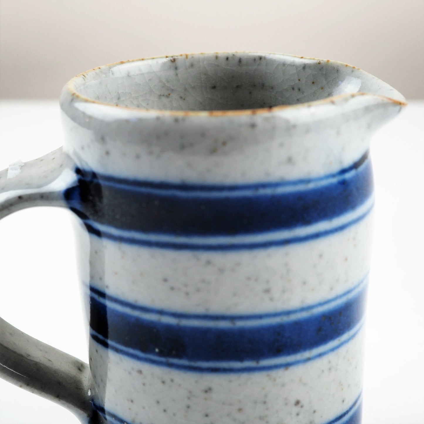 Goldsmith, Robert – Small Blue Pinstripe Milk Jug | Robert Goldsmith | Primavera Gallery