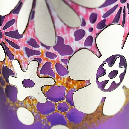 Harris, Tim Isle of Wight Glass - Purple Perfume Bottle | Tim Harris | Primavera Gallery