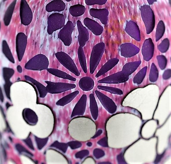 Harris, Tim Isle of Wight Glass - Purple Perfume Bottle | Tim Harris | Primavera Gallery