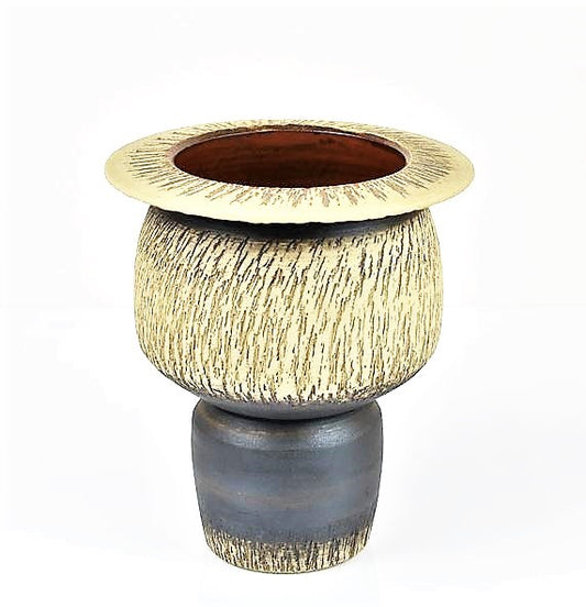 Capener, Richard – Stoneware Vessel with Disk Rim | Richard Capener | Primavera Gallery