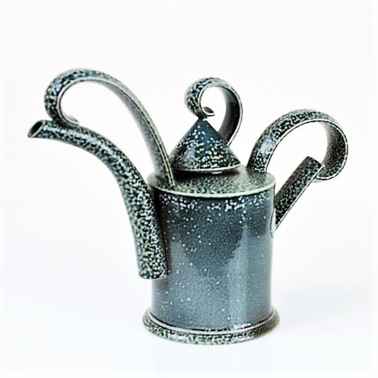 Keeler, Walter – Tea Pot in Blue Salt Glaze | Walter Keeler | Primavera Gallery