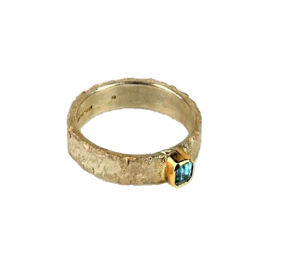 Hanl, Susanna – Silver and Gold Zircon Ring | Susanna Hanl | Primavera Gallery