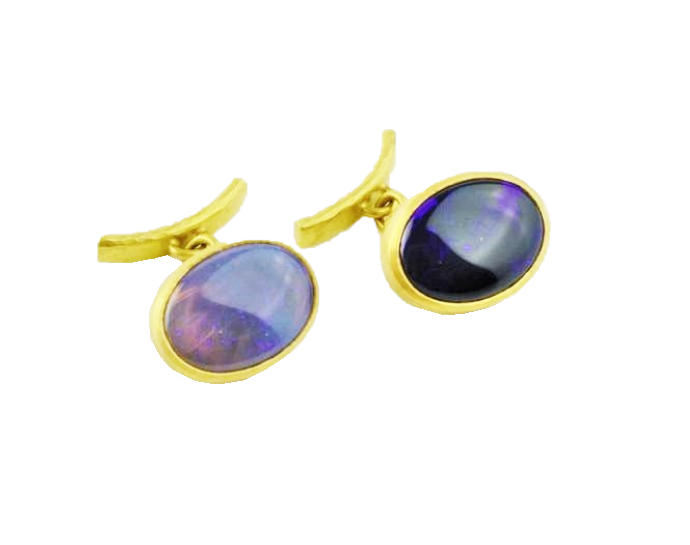 Betts, Malcolm – Gold Opal Cufflinks | Malcolm Betts | Primavera Gallery