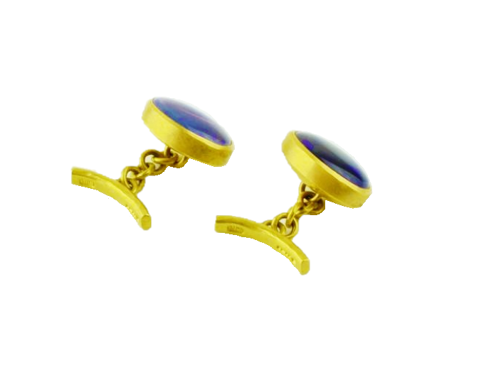 Betts, Malcolm – Gold Opal Cufflinks | Malcolm Betts | Primavera Gallery