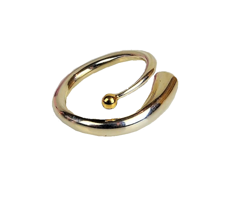 Finch, Paul – Silver Spiral Ring with Topaz and Gold Detail | Paul Finch | Primavera Gallery