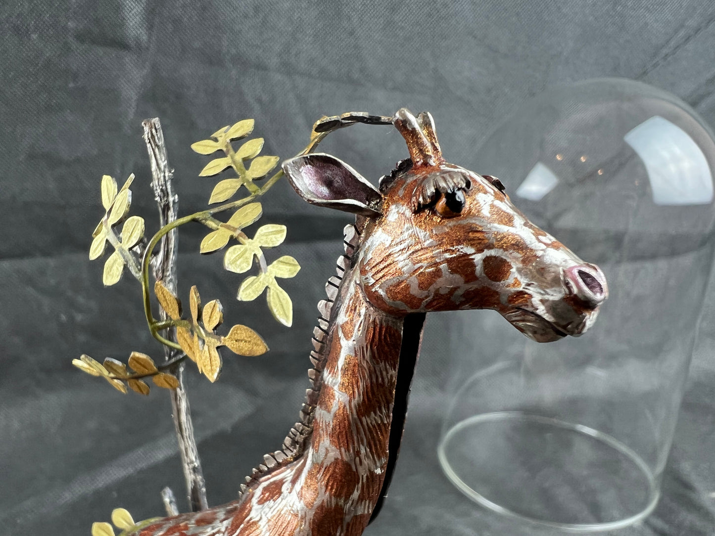 Mather, Carol – Giraffe in glass dome
