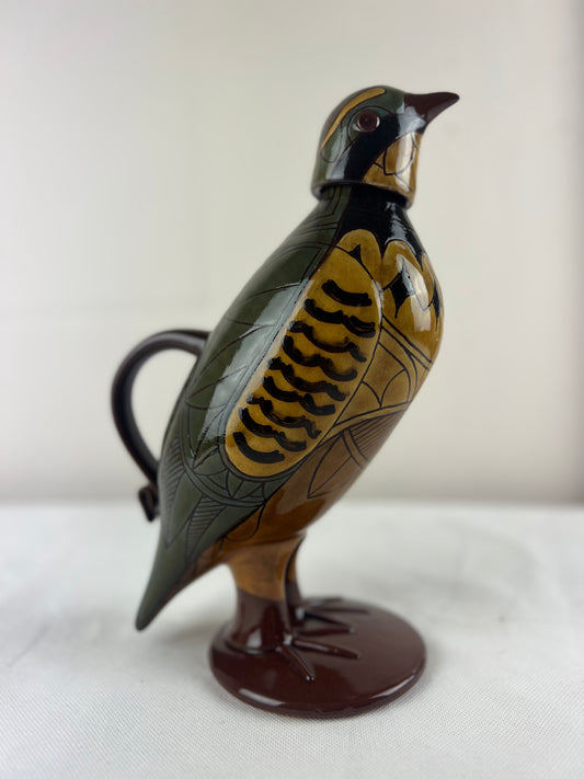 Arthur, Phil – Lidded Green Partridge Jug