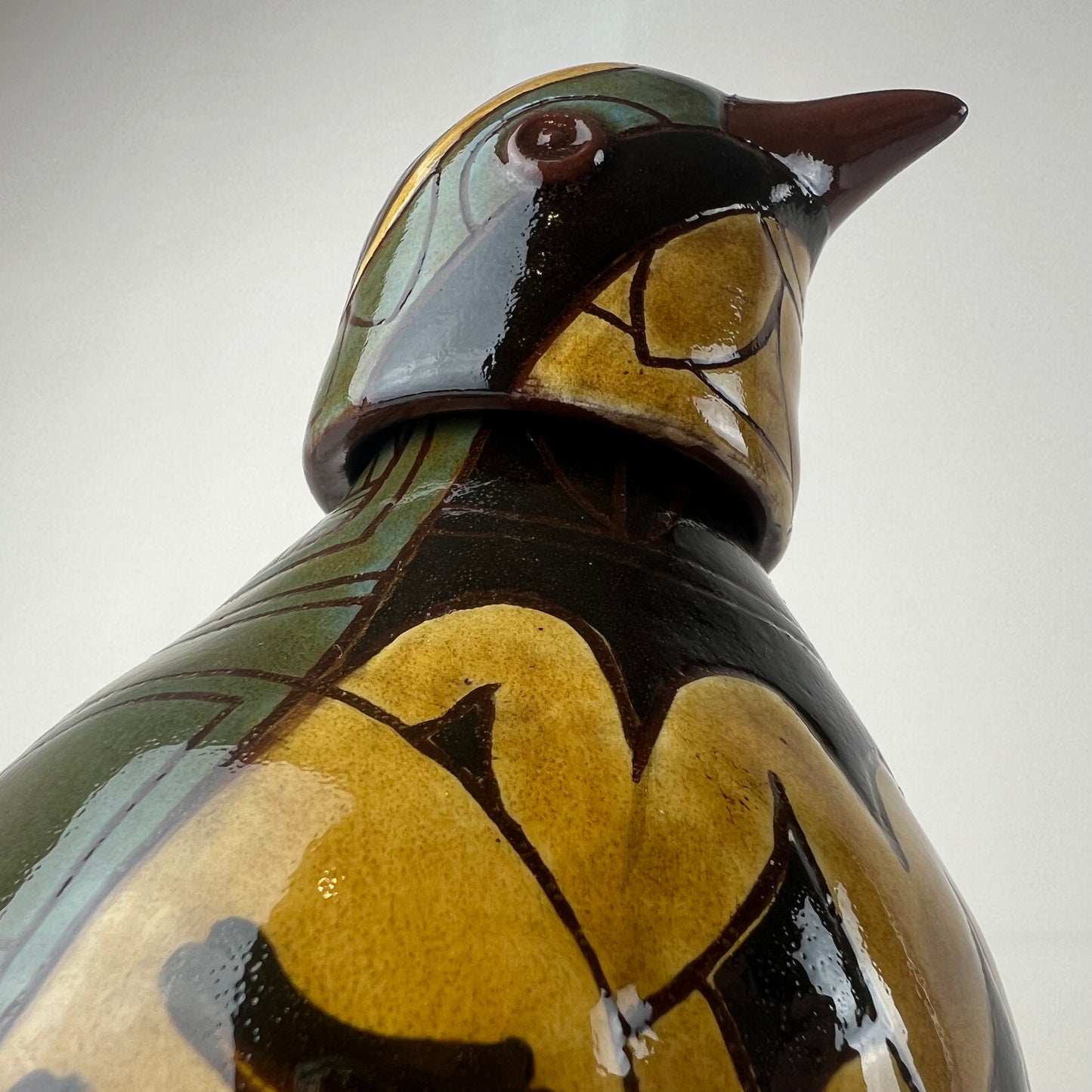 Arthur, Phil – Lidded Green Partridge Jug