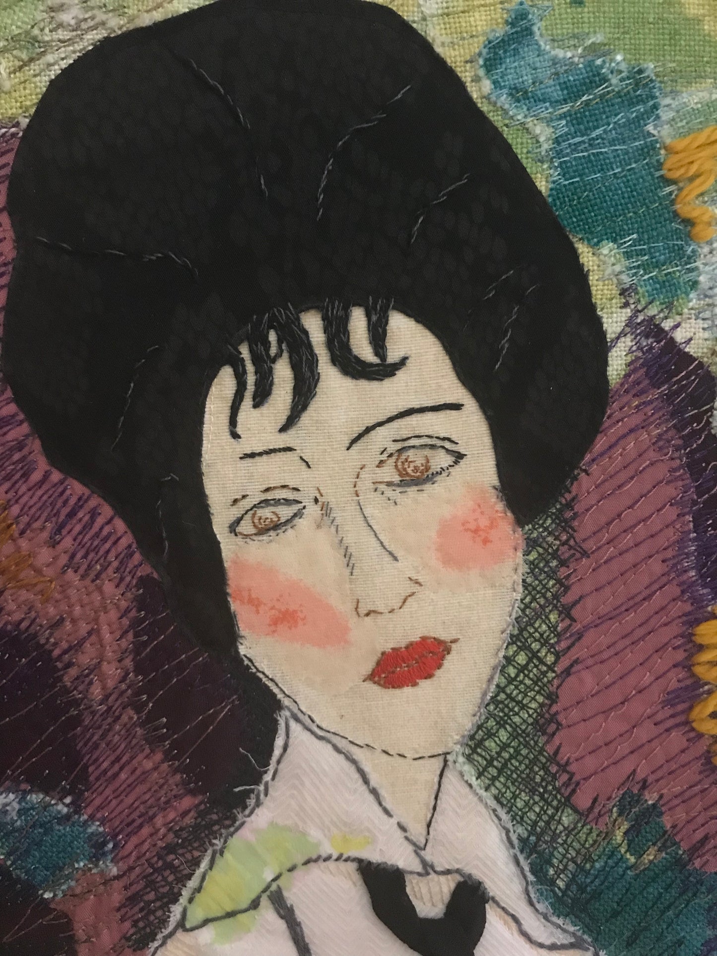 Montero, Esther: Portrait of a Woman in a Black Tie (after Modigliani)