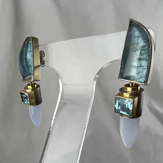 Christie, Barbara – Large Topaz Earrings