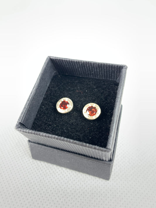 Franklin, John - Garnet Stud Earrings