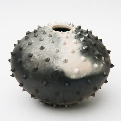Bullick, Vanessa - Dark Spiked Ceramic Vessel | Vanessa Bullick | Primavera Gallery